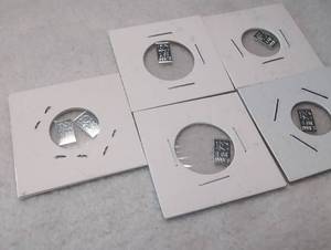 lot 321 image: 1 Gram Silver Bars Collection in Protective Holders - 6 Total