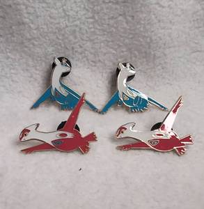 lot 702 image: Pokmon Enamel Pin Collection with Legendary Pokemon Pins - 4 ct