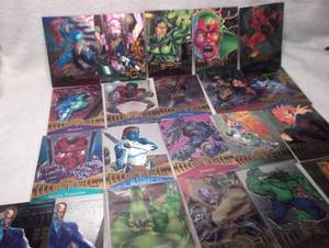lot 751 image: Marvel Metal Trading Cards Collection - 21 ct