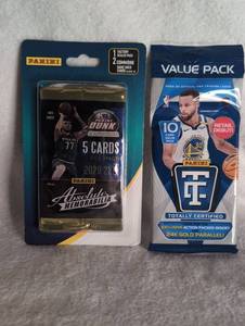 lot 1007 image: Panini NBA Trading Card Packs Bundle - Absolute Memorabilia and Totally Certified - 2 ct