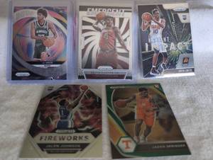 lot 2510 image: Modern Basketball Card Collection Lot -&nbsp&nbspincluding AJ Johnson, Kevin Porter Jr, Jalen Smith, Jalen Johnson and Jaden Springer