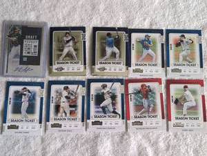 lot 3001 image: 2020 Panini Contenders Draft Picks Baseball Season Ticket Collection
