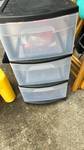 lot 50605 image: Sterilite 3-Drawer Storage Cart