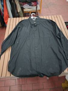 lot 58270 image: Alexander Julian New York Mens Solid Black Button Up Dress Shirt - 4X