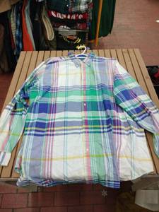 lot 58295 image: Polo Ralph Lauren Mens Classic-Fit Plaid Oxford Shirt - 2XLT