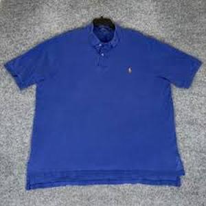 lot 58284 image: blue Polo Ralph Lauren mens short-sleeve cotton t-shirt - 2XLT