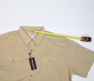 lot 58286 image: Ablanche mens long-sleeve performance button-down shirt - khaki - 3XL