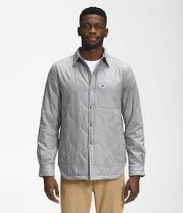 lot 58259 image: The North Face light gray quilted shirt jacket