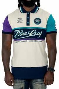 lot 58263 image: Blac Leaf No Struggle - No Progress polo shirt