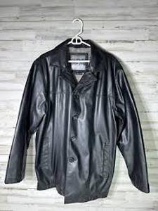 lot 58291 image: Whispering Smith black faux leather jacket - S