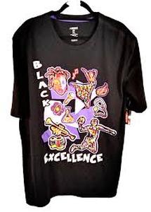 lot 58298 image: black Indent brand t-shirt featuring a Black Excellence graphic print - 3X