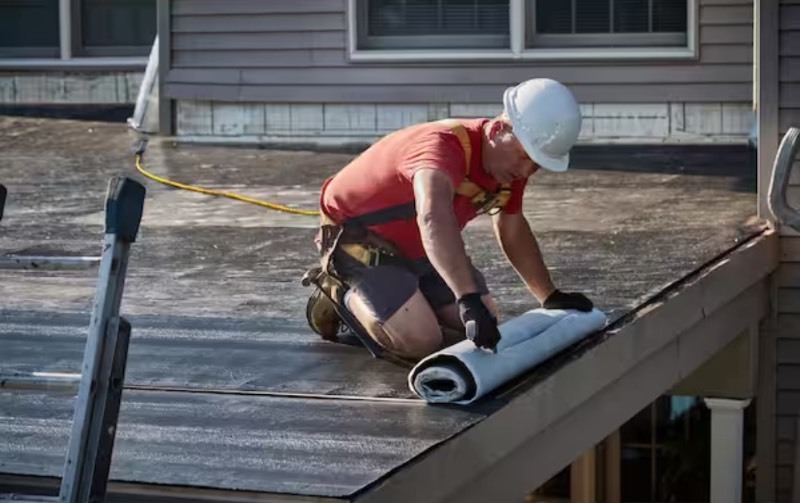 lot 42 image: 3 ft. x 66 ft. (200 sq. ft.) SBS Self-Adhering Base Sheet Roll for Low Slope Roofing - No Box