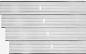 lot 134 image: E-Z Edge Aluminum Landscape Edging - 4 Strips, 6ft Each (24ft Total), Mill Finish (Natural Aluminum) - Professional Quality Landscaping Border, Metal Divider for Lawn, Garden, Flowerbed