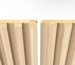**Multi-Lot Read DIscription**  Bundle of 2 Pieces Oak Wooden Slat Wall Panel 5.91 in x 93.5 Each - MULTI LOT