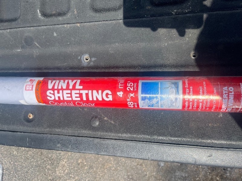 lot 40 image: Frost King Clear Vinyl Sheeting Roll For Doors and Windows 25 ft. L X 48 in.