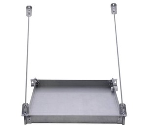 lot 36 image: HoldRite QuickStand 26.5 Inch Wall Mounted Water Heater Platform, Up to 50 Gals, PVC Drain Fitting