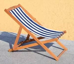 Navy & White Foldable Sling Chair