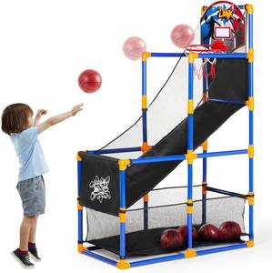 lot 6406 image: JOYIN Arcade Basketball Game Set with 4 Balls & Hoop Indoor