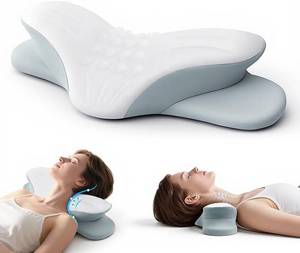 lot 6419 image: Cervical Neck Pillow Roll for Neck Pain Relief, Memory Foam