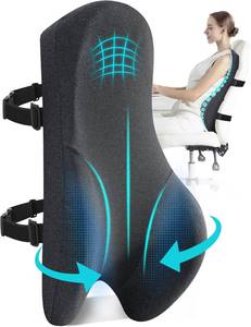 lot 6439 image: High Back Pillow for Office Chair - Memory Foam Lumbar Cushion