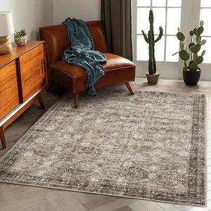 lot 6459 image: $50 CHAMPLANT Area Rug 5x7, Washable Vintage Traditional Floor Cover