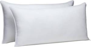 lot 6468 image: Amazon Basics Down Alternative Pillows Medium Density King 2-Pack