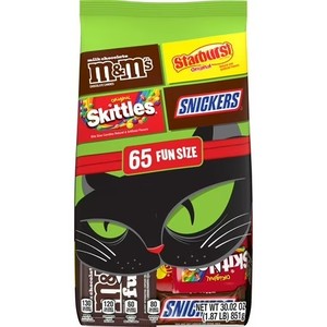 lot 6473 image: Mars Mixed M&MS, Snickers, Starburst & Skittles - Halloween 65ct