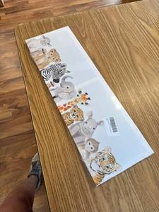 lot 6481 image: 24 x 8 baby animal canvas
