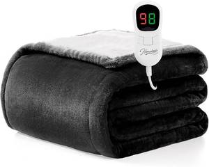 lot 6483 image: $63 Homemate Electric Heated Blanket Twin 62x84 Auto-Off 10 Heat ETL