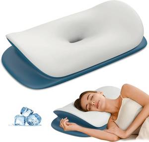lot 6496 image: Olumoon Cervical Neck Pillow - Ergonomic Memory Foam for Sleepers
