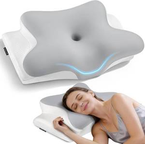 lot 6499 image: Cervical Neck Pillow for Pain Relief, Ergonomic Side Sleeper
