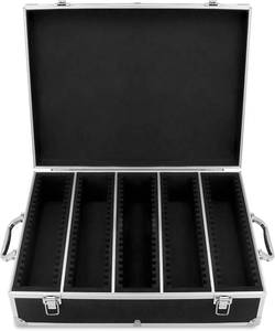 lot 6506 image: $61 QWORK Coin Storage Box, 100 Graded Slab Case for PCGSNGC, Black