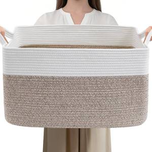 lot 6517 image: 96L Large Blanket Basket, 24x16x15 Rectangle Laundry Bin