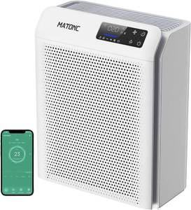 lot 6523 image: $90 Air Purifier for Home Large Room 3500 ft , HEPA, WiFi, AutoSleep