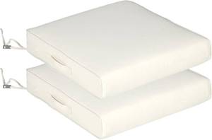 lot 6548 image: $60 Aoodor Patio Chair Cushions 2-Pack, 19x19x4, Water-Resistant