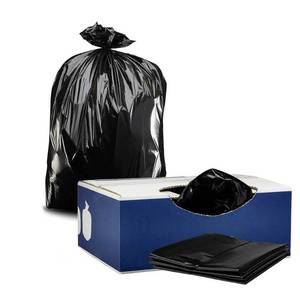 lot 6556 image: $47 Plasticplace 40-Gallon Black Trash Bags, Twist-Tie, 50-Count