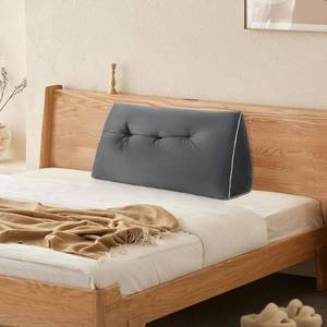 lot 6558 image: Headboard Wedge Pillows TwinTwin XL, Backrest Cushion, Dark Grey