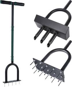 lot 6560 image: yofit 3-in-1 Lawn Aerator Core & Spike with Heads (15 & 5)