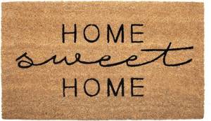 lot 6569 image: NIKKY HOME Coir Doormat Non Slip Front Door Mat - 17x30