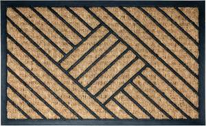 lot 6574 image: NIKKYHOME Coir Welcome Doormat Non-Slip Front Door Mat 17x30