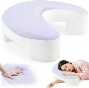 lot 6585 image: $57 Shoulder Pillow for Side Sleepers with Arm Holes   Memory Foam