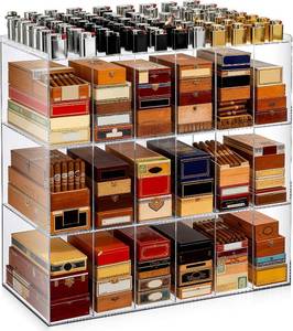 lot 6599 image: $86 AceOrbit 1 Pcs Blunt Display Case, 24x23.6x11 in, 18 Compartments
