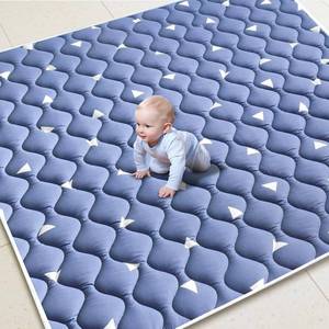 lot 6602 image: Baby Play Mat 50x72 Thick Non-Slip Foam for Babies & Tummy Time