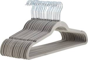 lot 6631 image: Amazon Basics Velvet Non-Slip Space-Saving Suit Hangers, 20-Pack