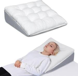lot 6634 image: Bed Wedge Pillow for Sleep Apnea 7.5-Inch Dual-Layer Triangle