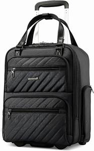 lot 6649 image: $70 LUGGEX Underseat Carry-On Luggage with Wheels, 16-Inch Soft-Sided