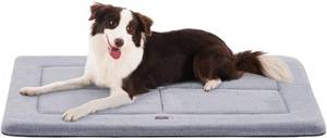 lot 6651 image: Made4Pets Dog Crate Pad Bed, Washable & Reversible, 35x23, Gray