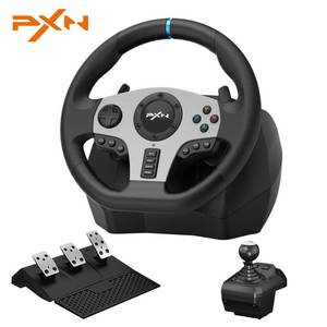 lot 6659 image: $180 PXN Wheel V9 270900  with Pedals & Shifter for PC PS4 Xbox