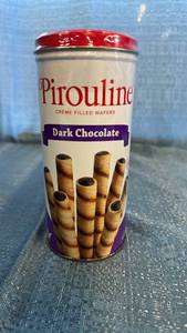 Pirouline Dark Chocolate Creme Filled Wafers Container 60 count