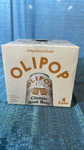 lot 2023 image: OLIPOP Classic Root Beer 4-Pack Cans 12 count